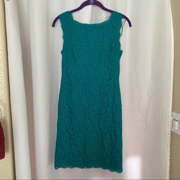 Adrianna Papell Green Lace Cocktail Dress - Picture 2 of 8